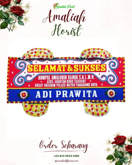 Papan Bunga Ucapan Selamat Remboken